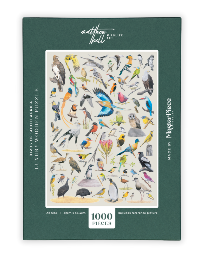 Birds of South Africa luxury wooden jigsaw puzzle