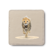 Cheetah Leather Coaster
