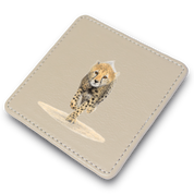 Cheetah Leather Coaster