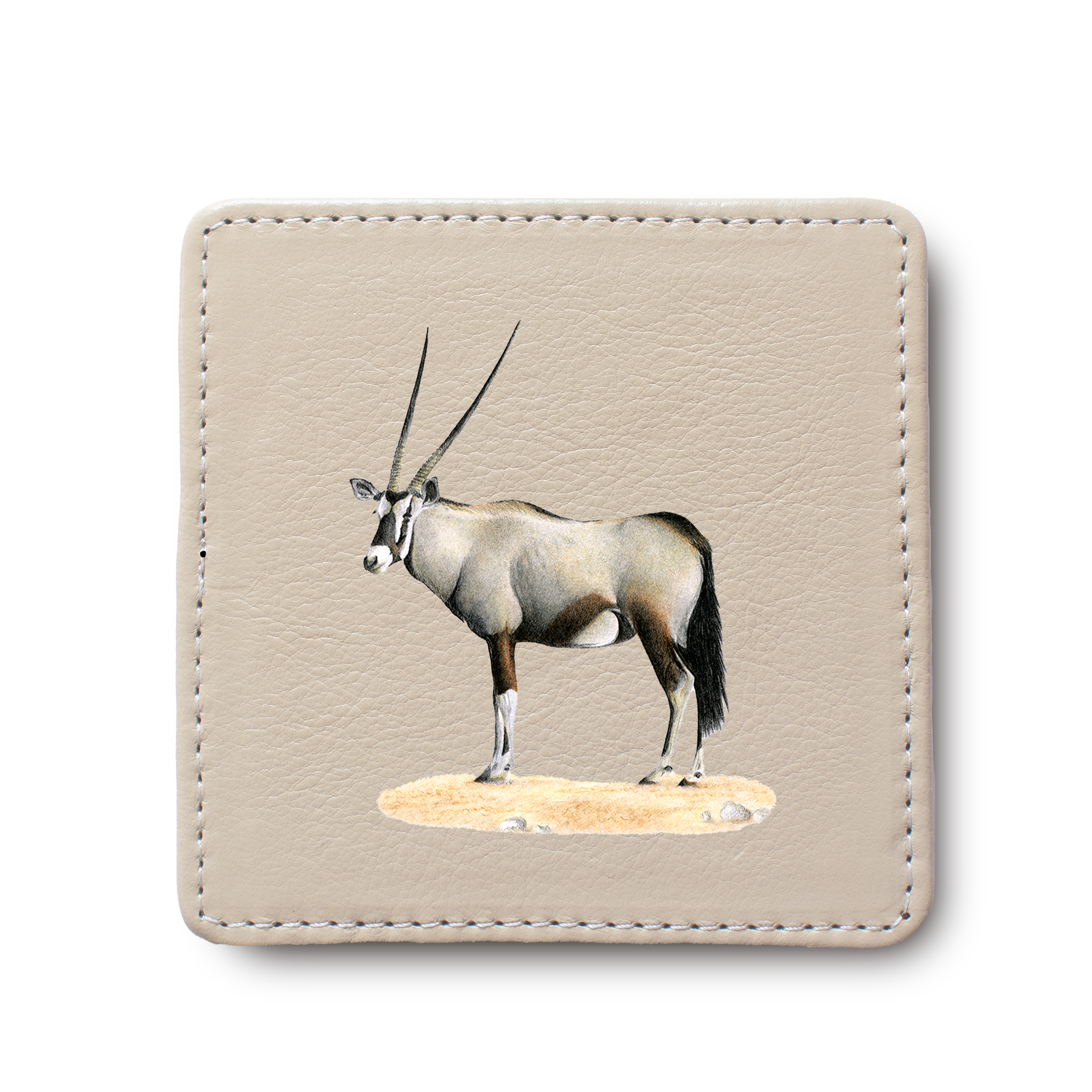 Gemsbok Leather Coaster