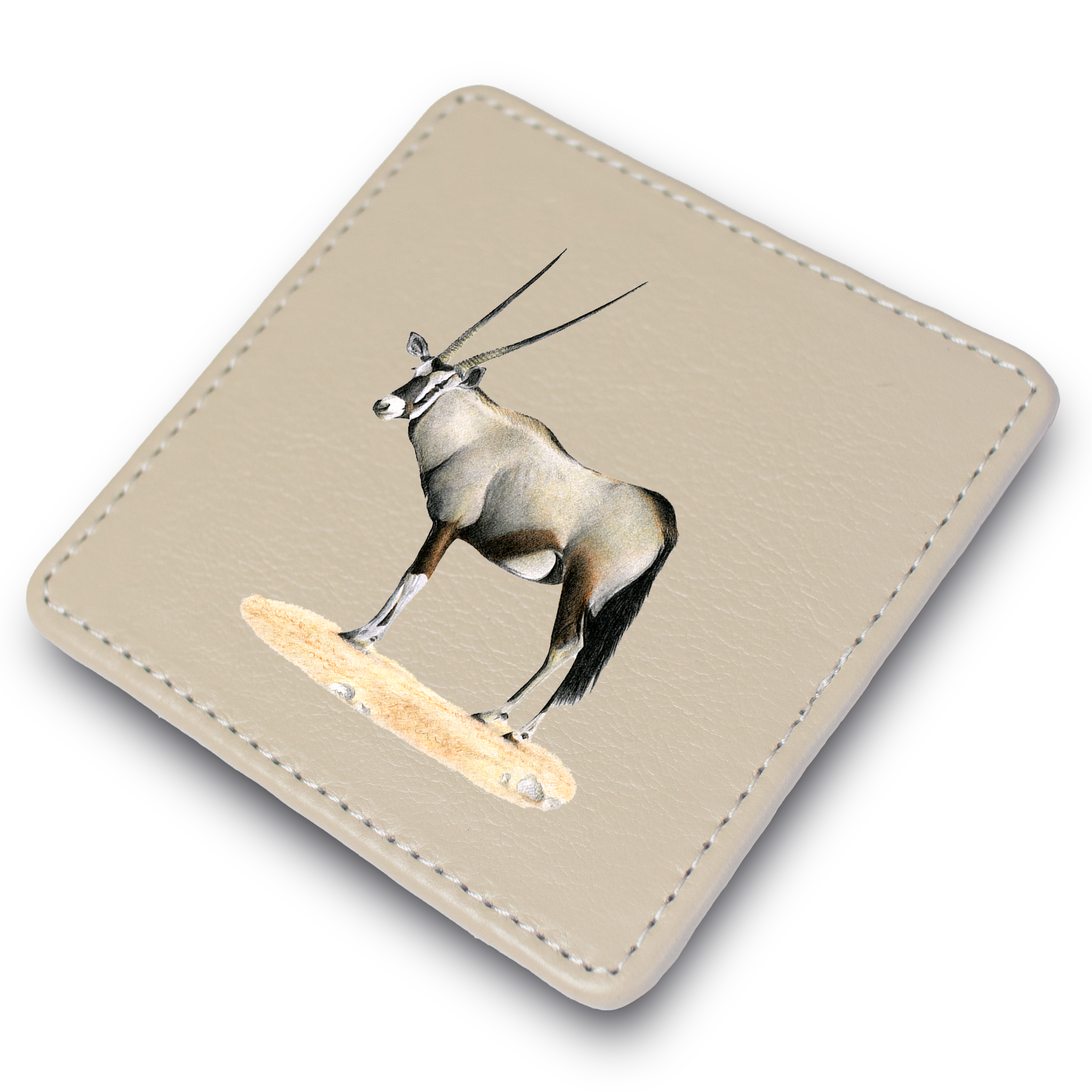Gemsbok Leather Coaster