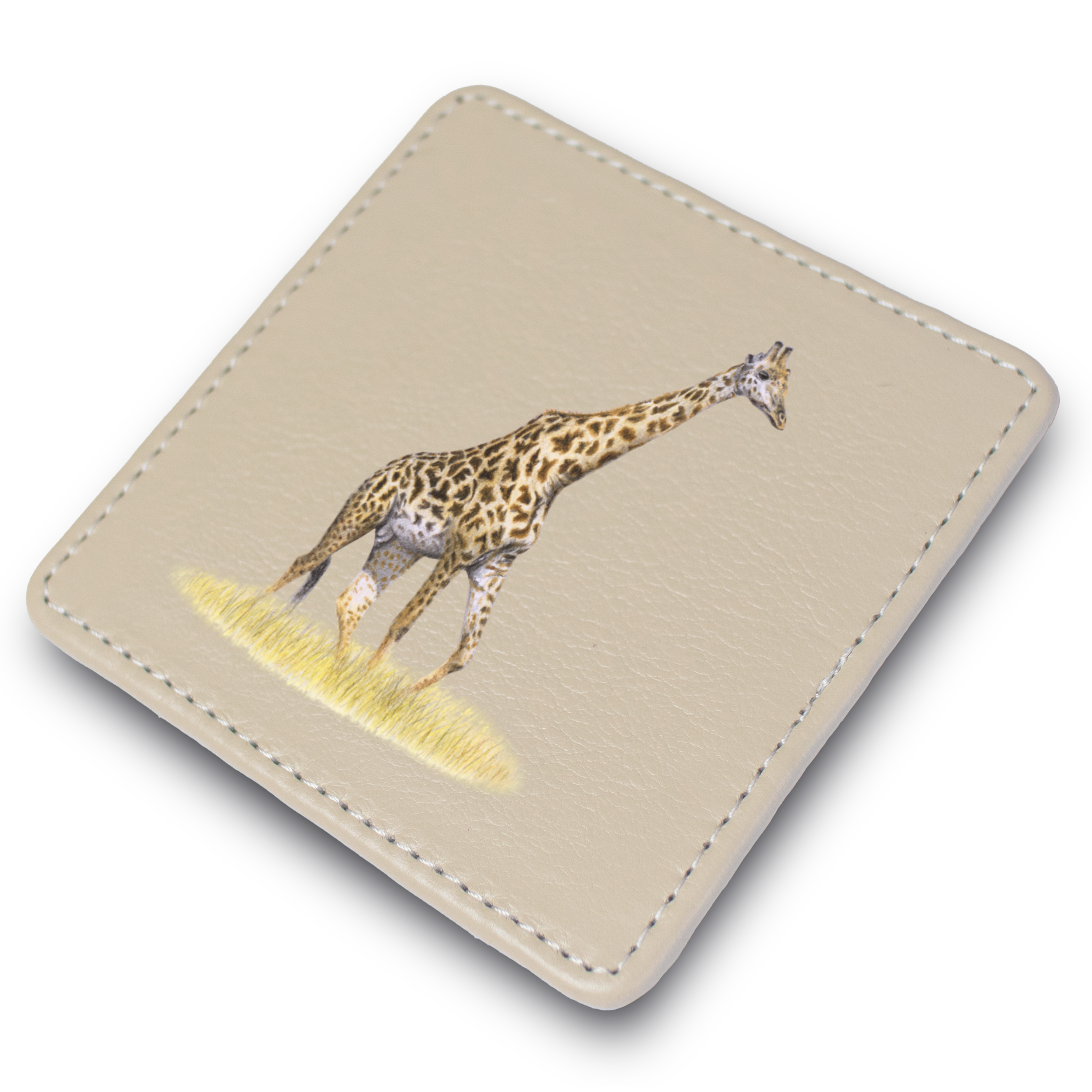 Giraffe Leather Coaster