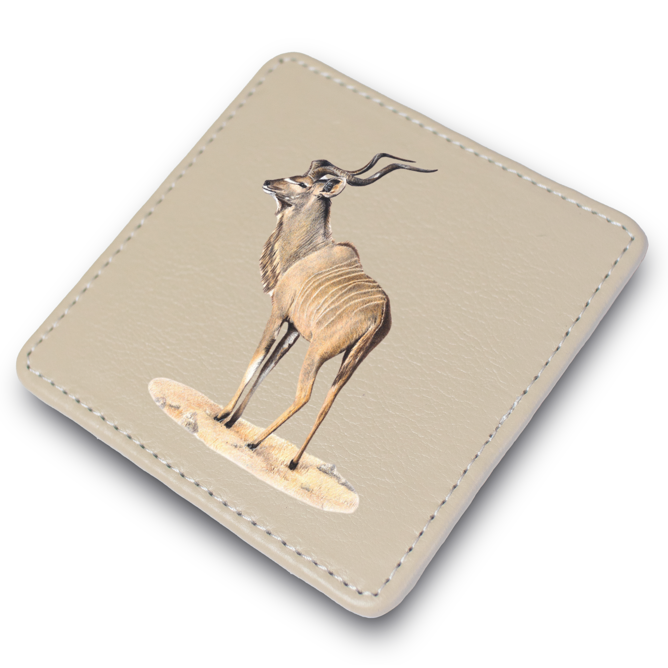 Kudu Leather Coaster