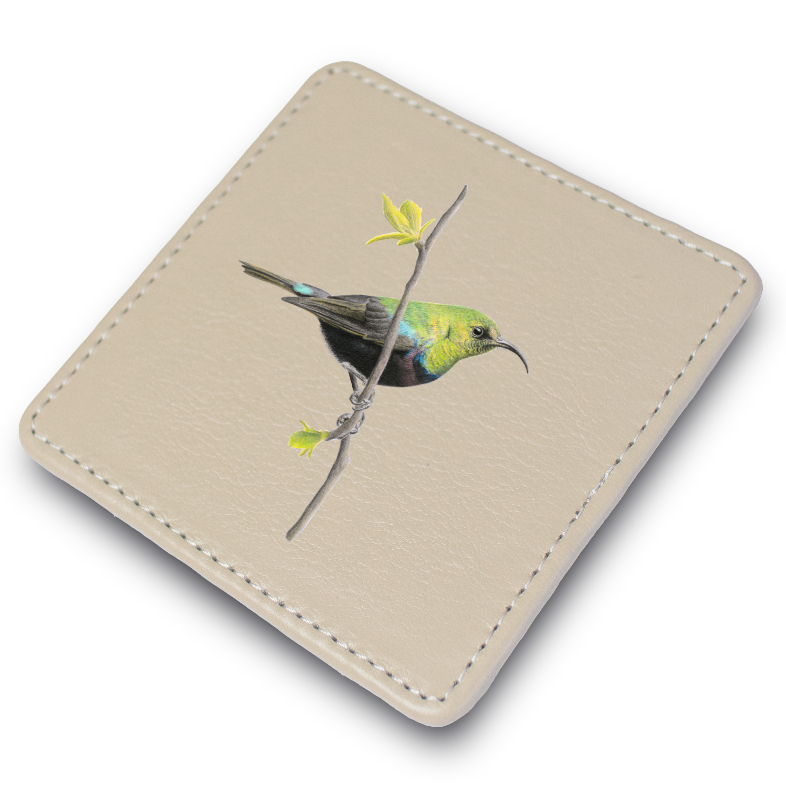 Marico Sunbird Leather Coaster
