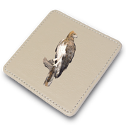Martial Eagle Leather Coaster