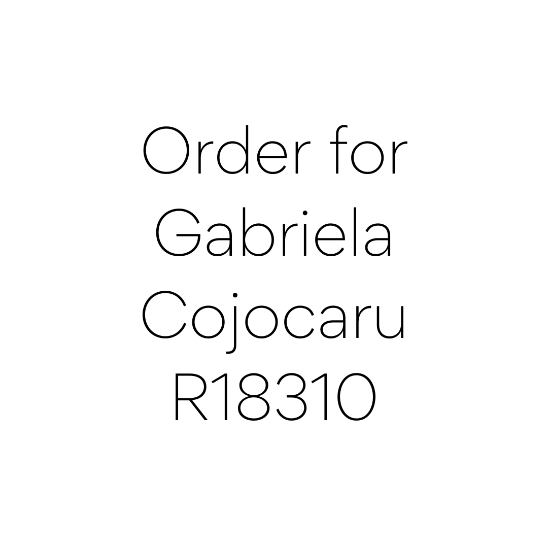 Order for Gabriela Cojocaru