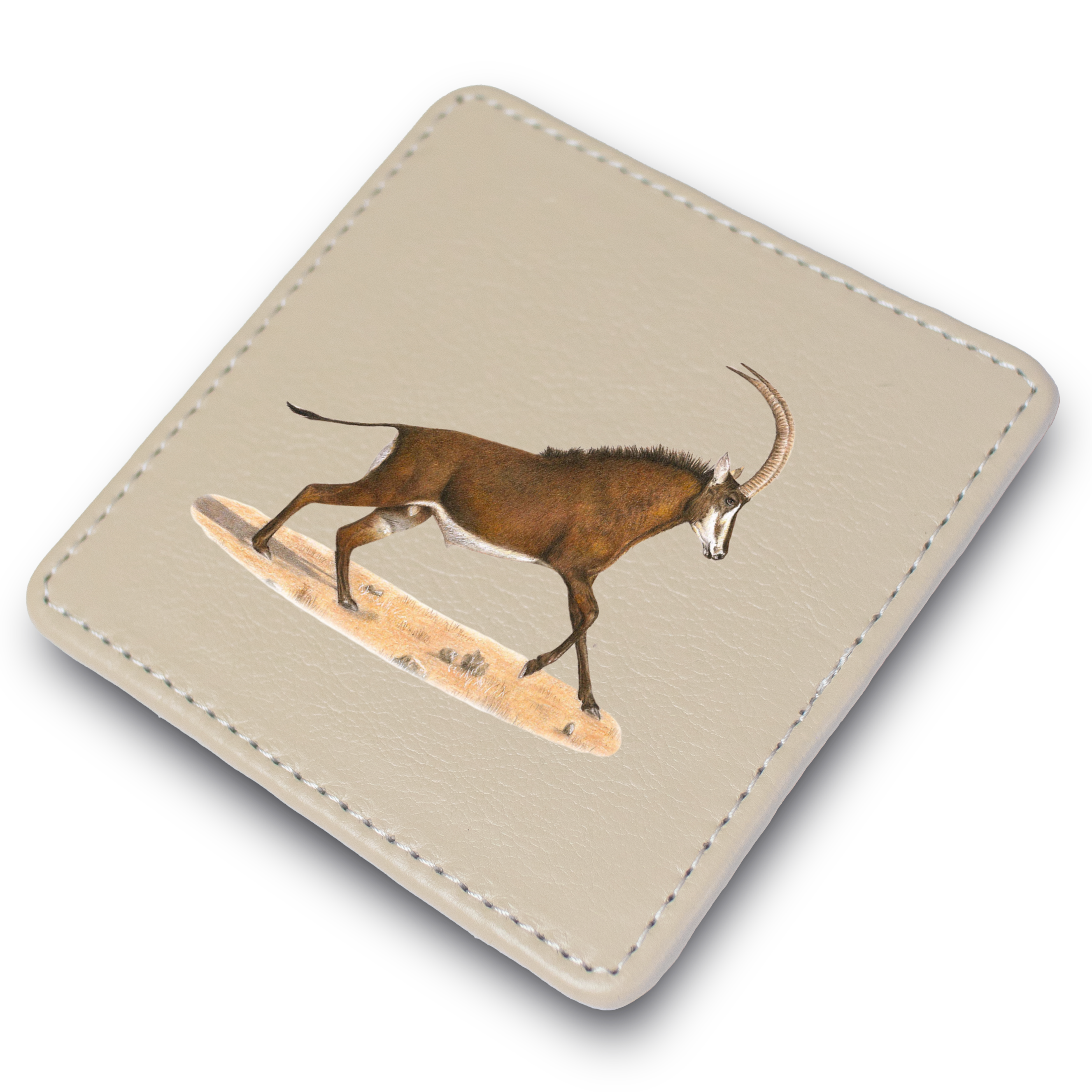 Sable Antelope Leather Coaster