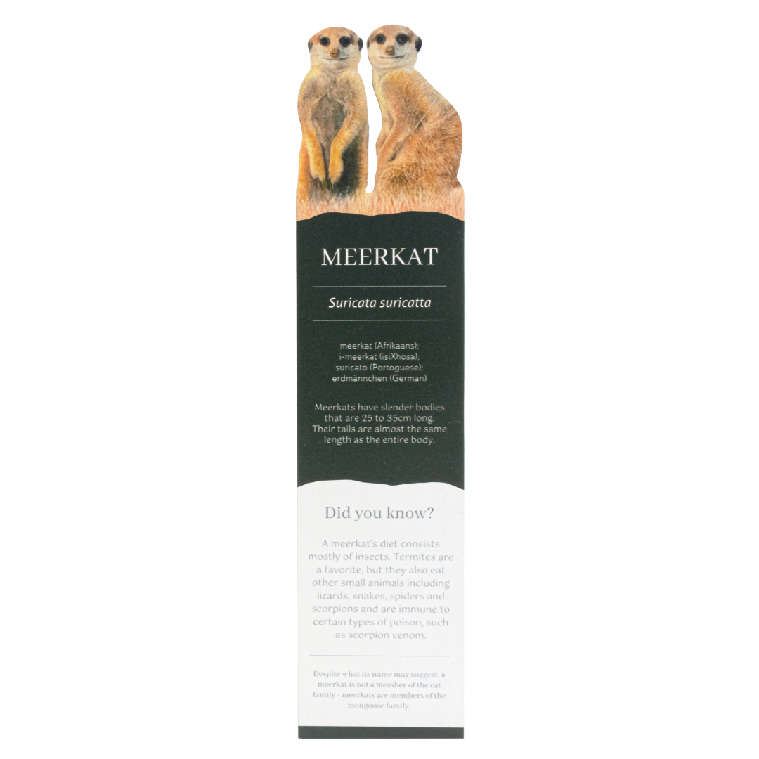 Meerkats Wooden Bookmark