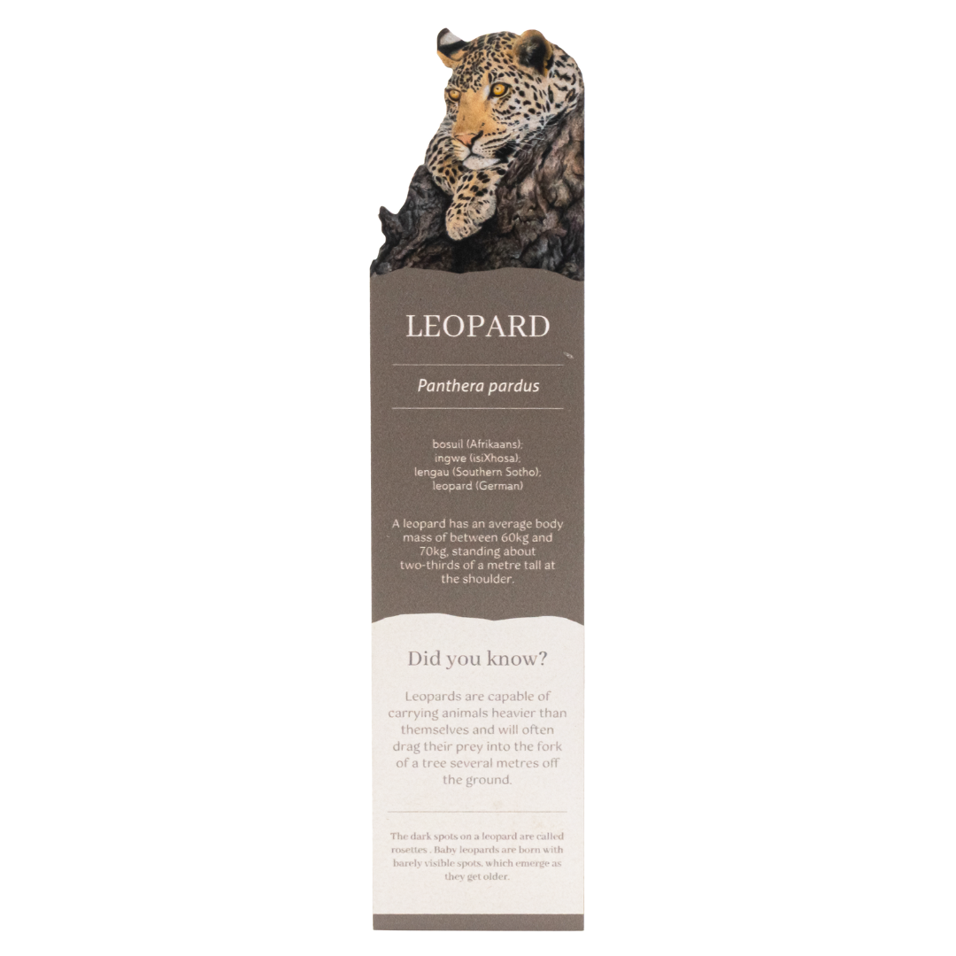Leopard Wooden Bookmark