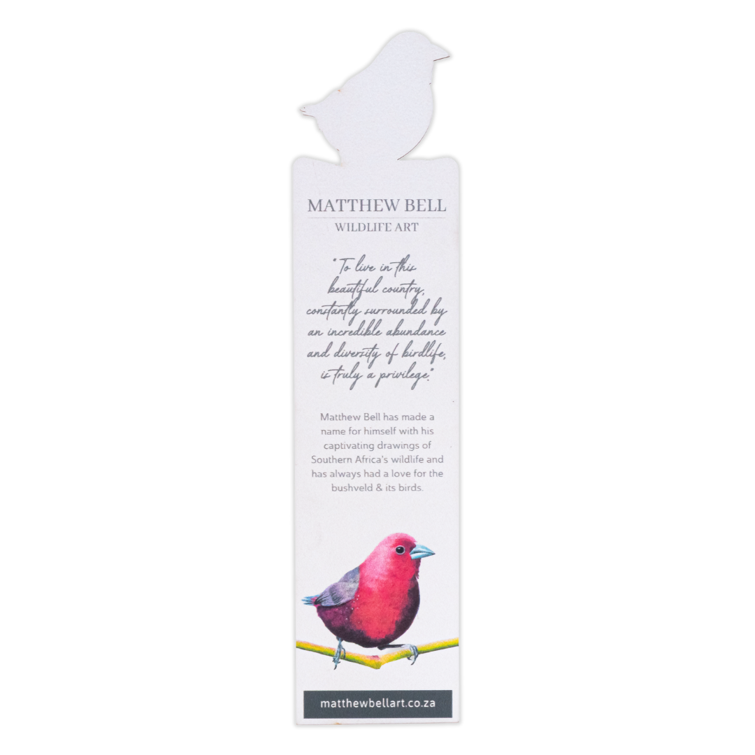 Jameson's Firefinch Wooden Bookmark