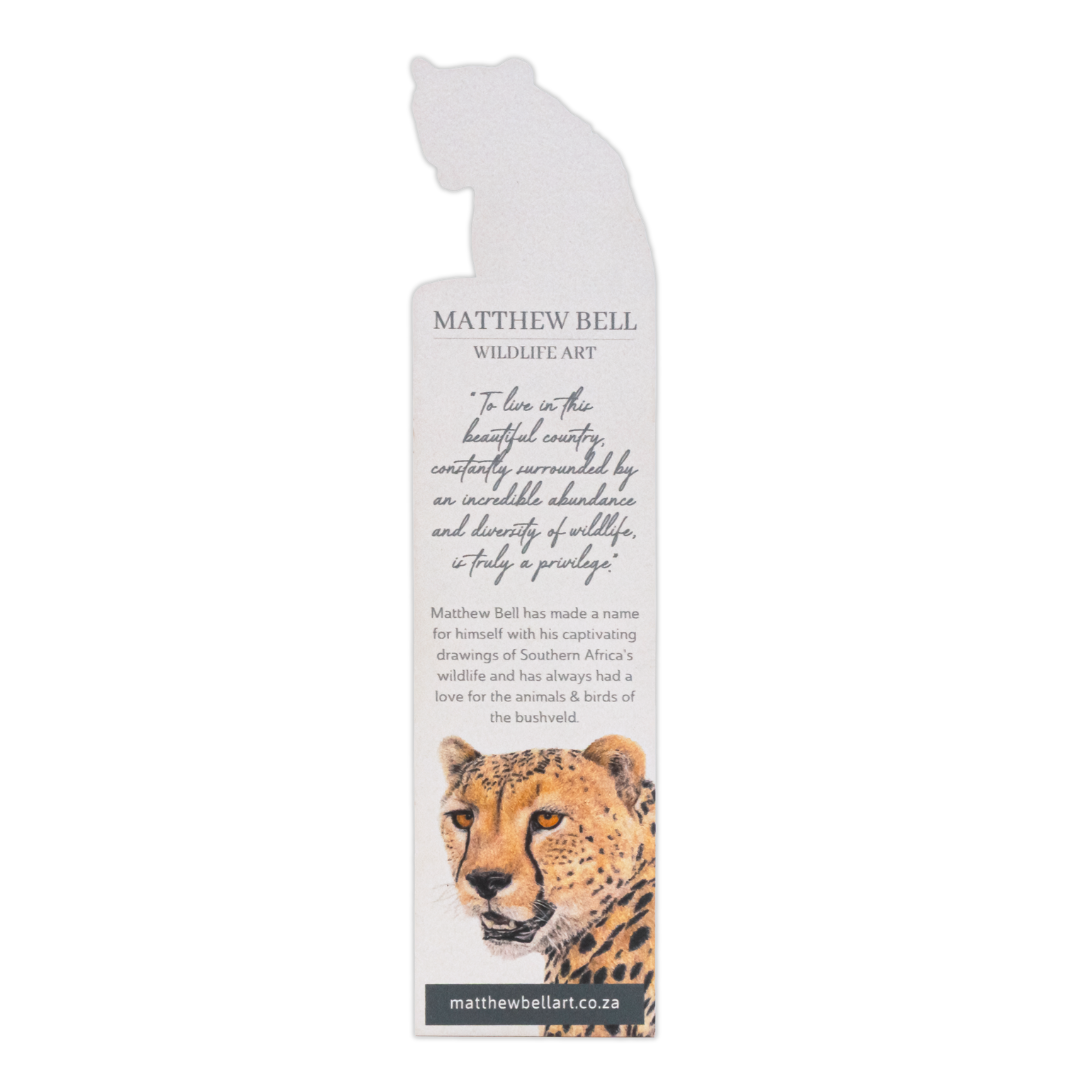 Cheetah Wooden Bookmark