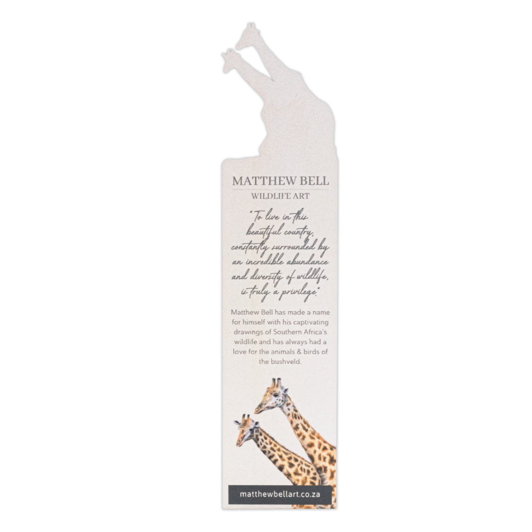 Giraffes Wooden Bookmark