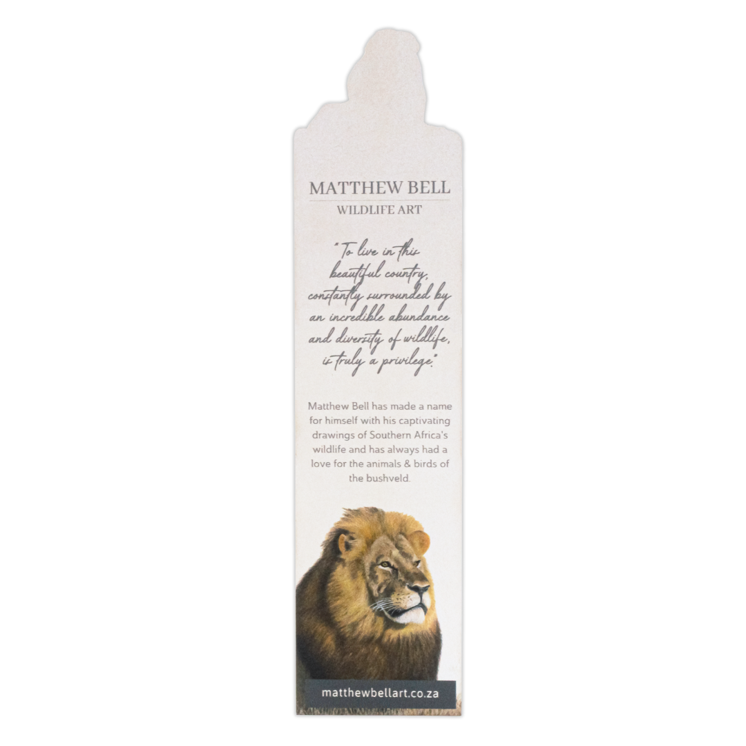 Lion Wooden Bookmark