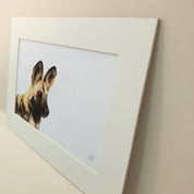 African Wild Dog pencil drawing artwork print