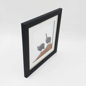 Framed guinea fowl artwork