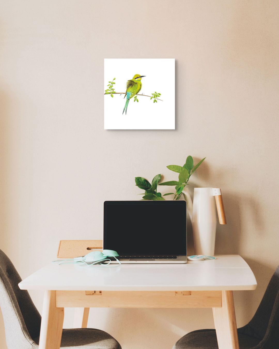 Swallow Tailed Bee Eater Wooden Block by South African wildlife artist Matthew Bell