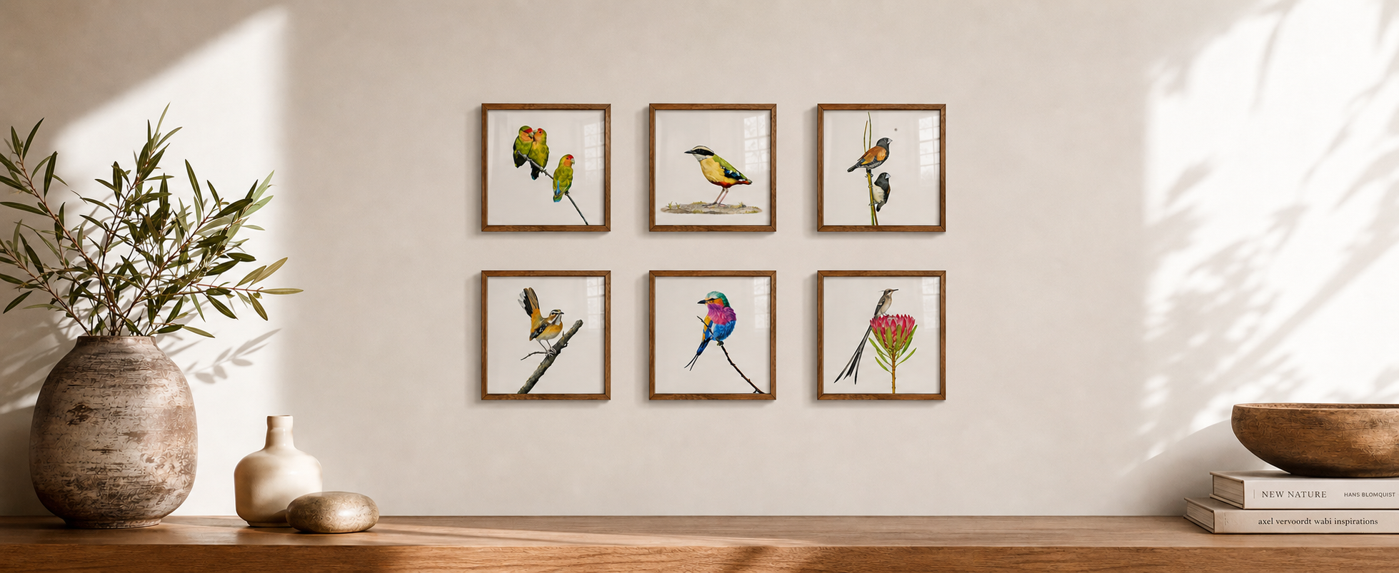 The Miniature Framed Bird Prints Collection