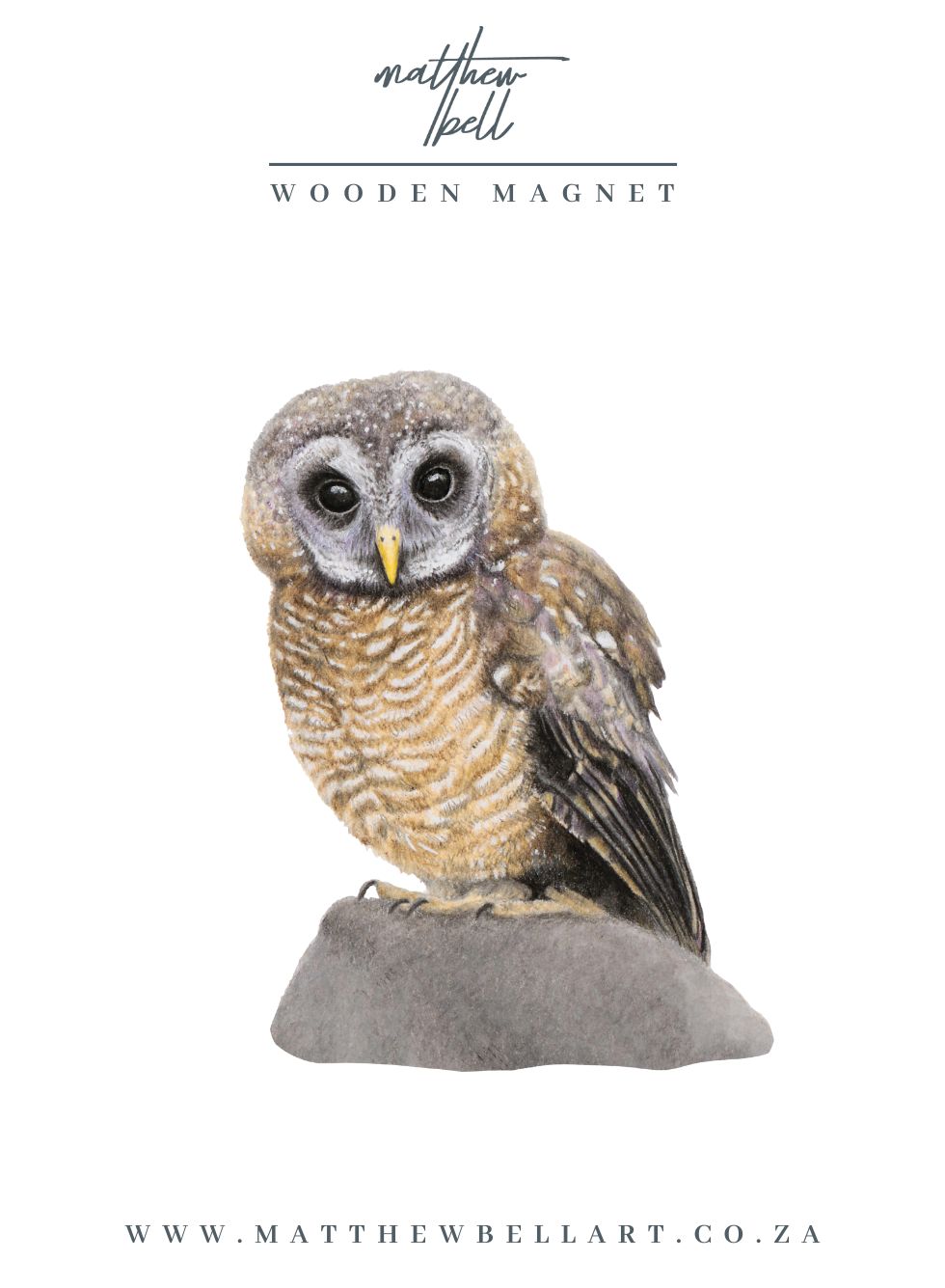African Wood Owl Magnet - AWO