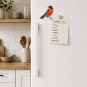 Crimson-breasted Shrike fridge magnet based on Matthew Bell's original bird illustration