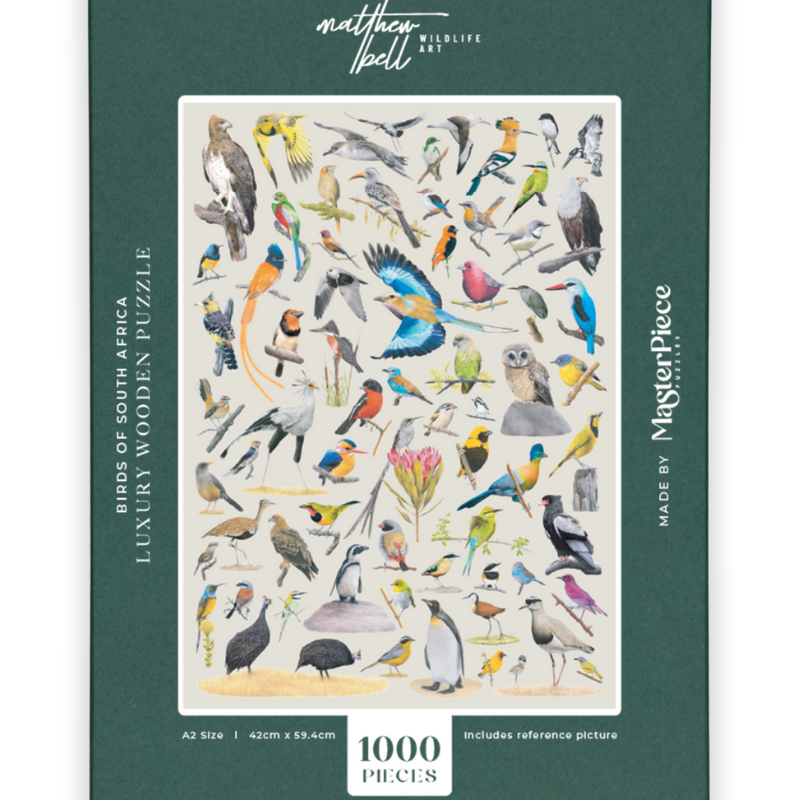 Birds of South Africa luxury wooden jigsaw puzzle