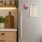 Jameson's Firefinch fridge magnet capturing the beauty of this colourful finch by Matthew Bell