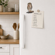 Pearl-spotted Owlet fridge magnet capturing the character of this tiny owl in Matthew Bell's artwork