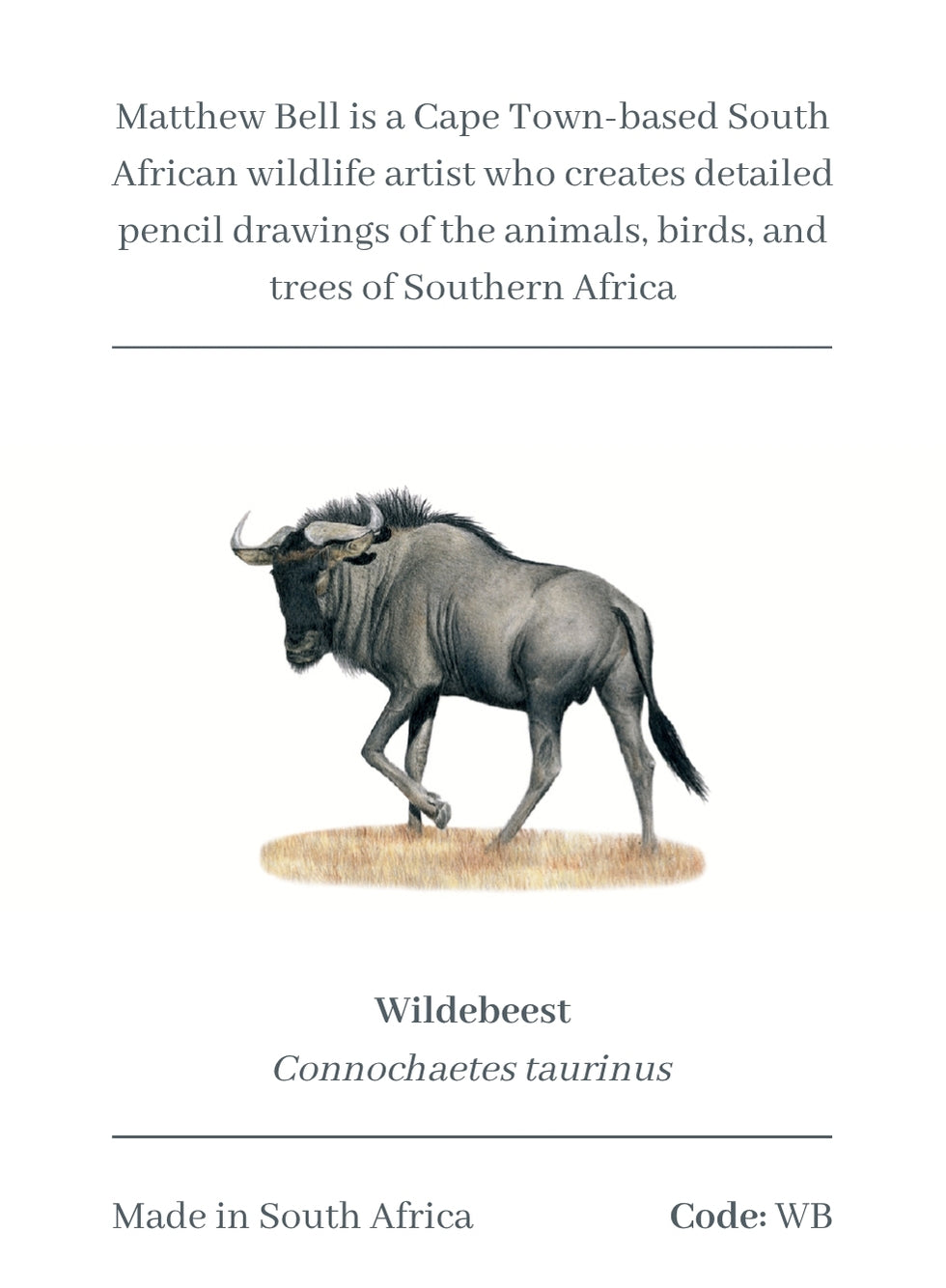 Wildebeest Magnet - WB