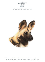 African Wild Dog Magnet - WD4