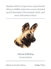 African Wild Dog Magnet - WD4