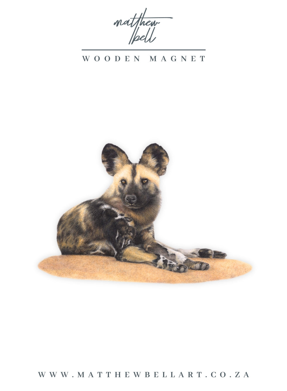 African Wild Dog Magnet - WD5