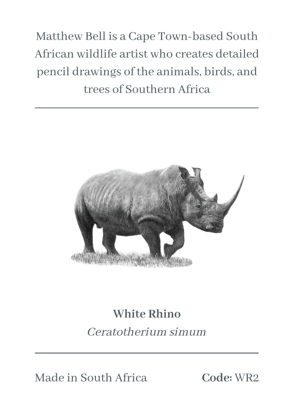 White Rhino Magnet - WR2