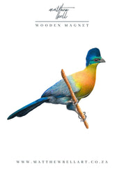 Purple Crested Turaco Magnet - PCT