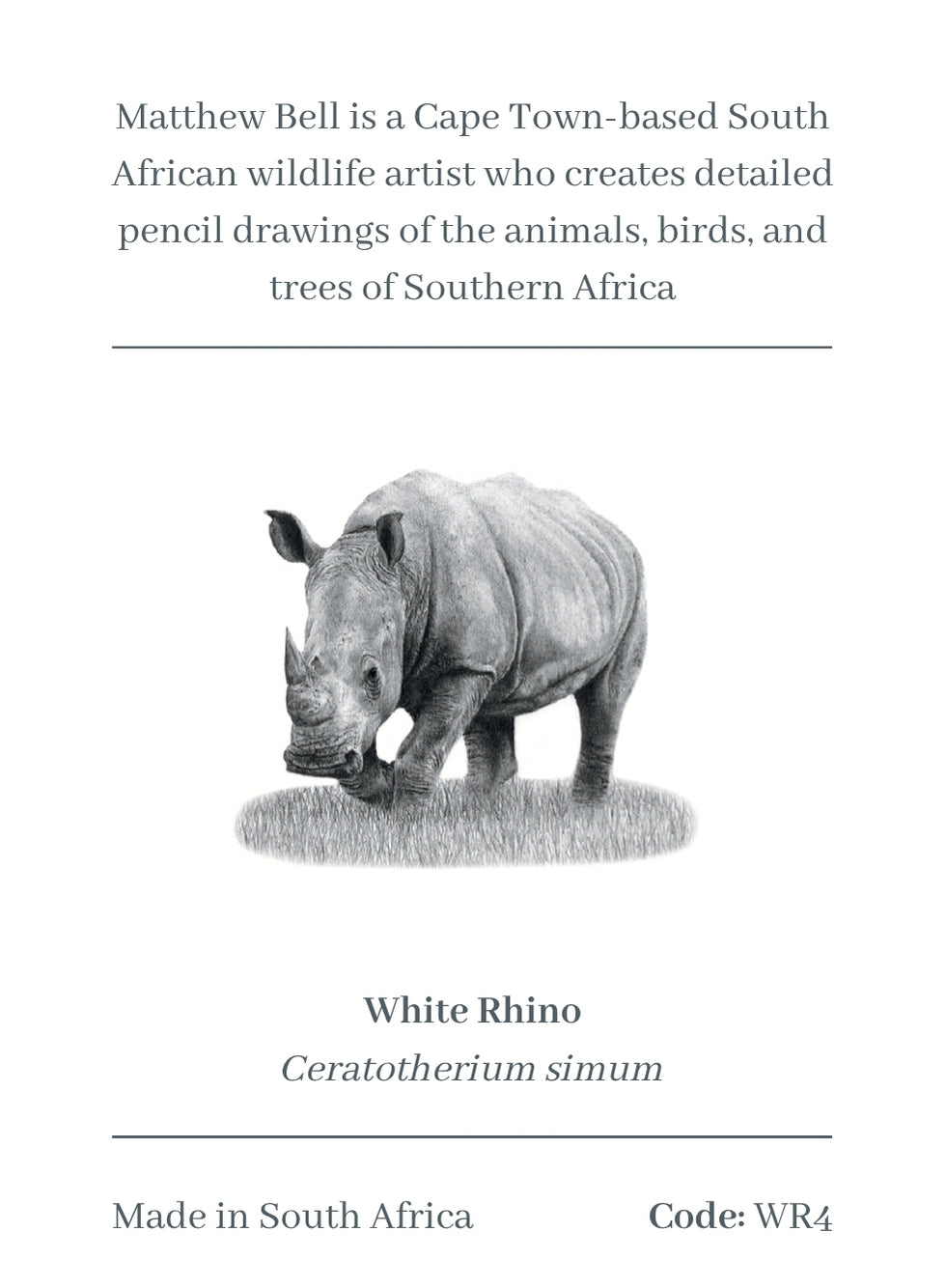 White Rhino Magnet - WR4