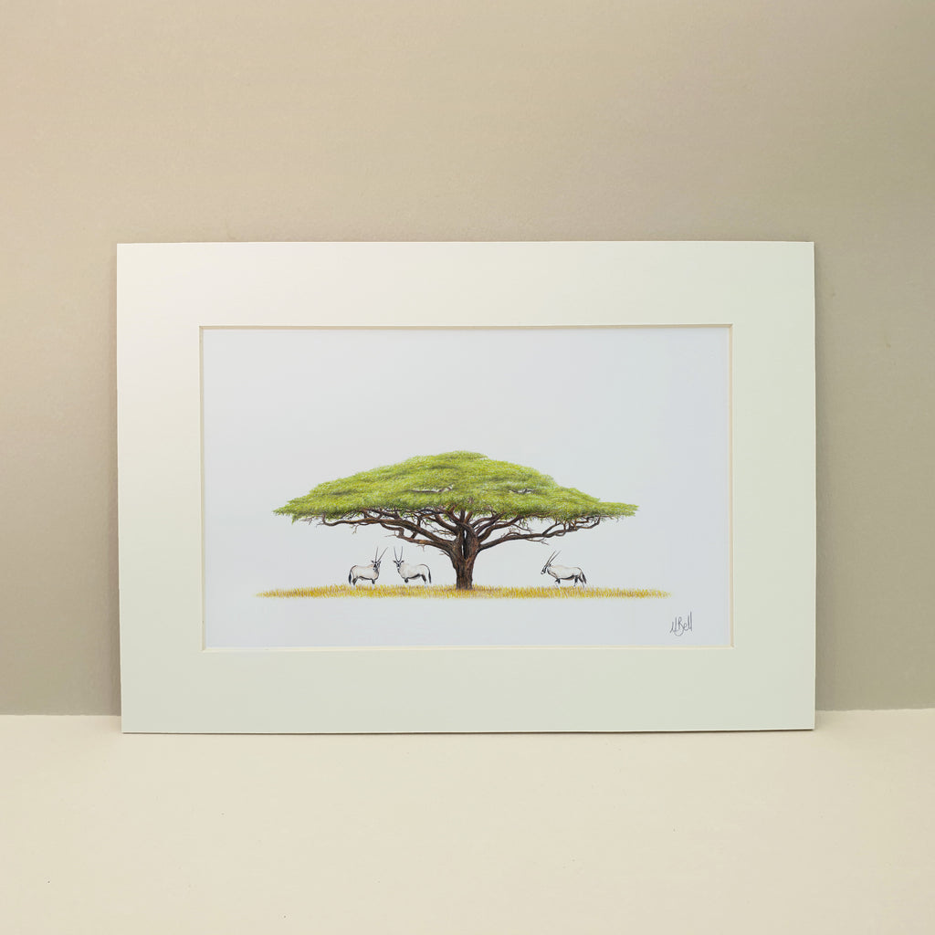 Gemsbok under Acacia tree original painting