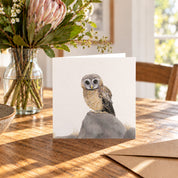 African Wood Owl Greeting Card - AWO