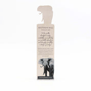 African Elephant Wooden Bookmark