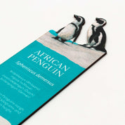 African Penguins Wooden Bookmark