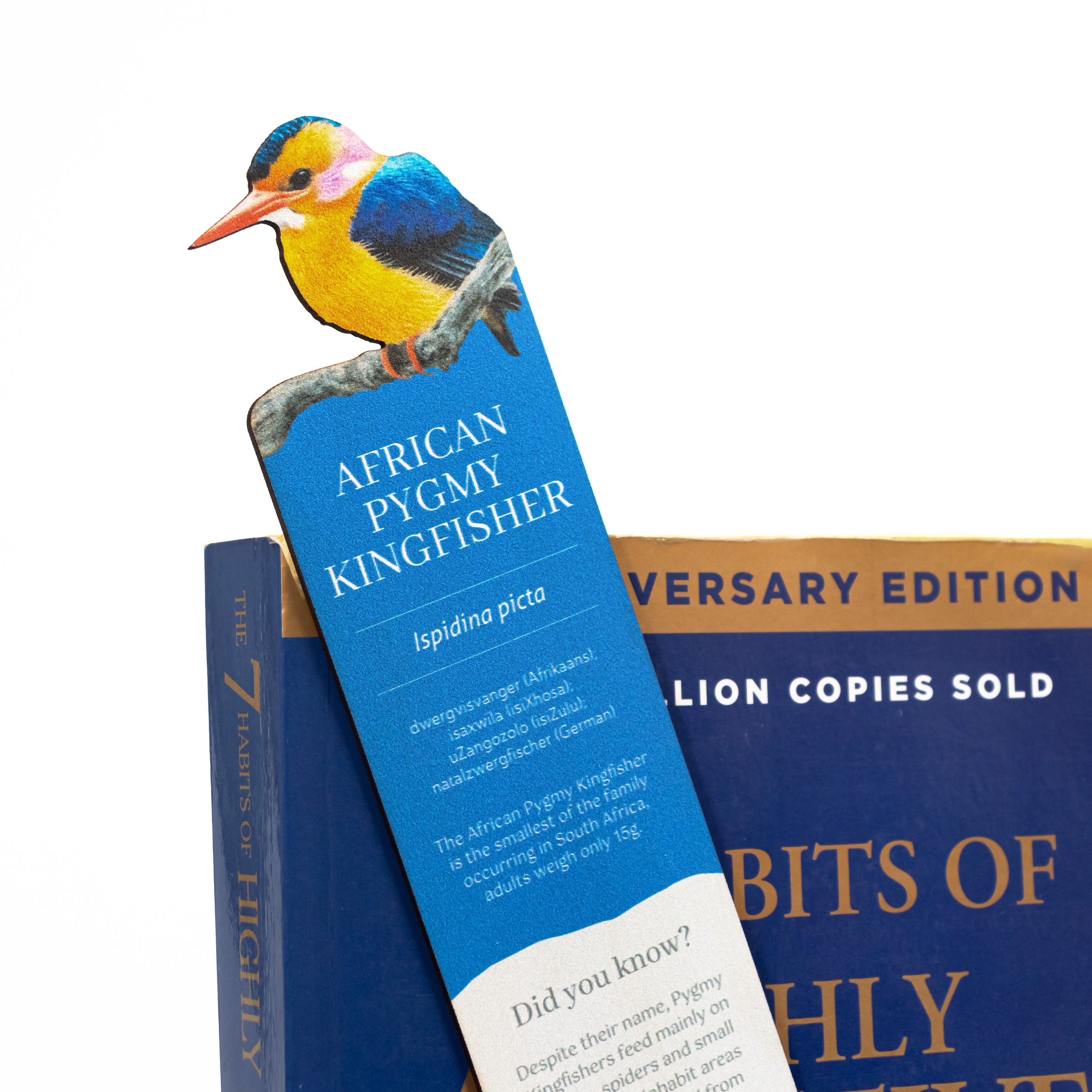 African Pygmy Kingfisher Wooden Bookmark