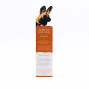 African Wild Dog Wooden Bookmark