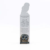 African Wood Owl Wooden Bookmark