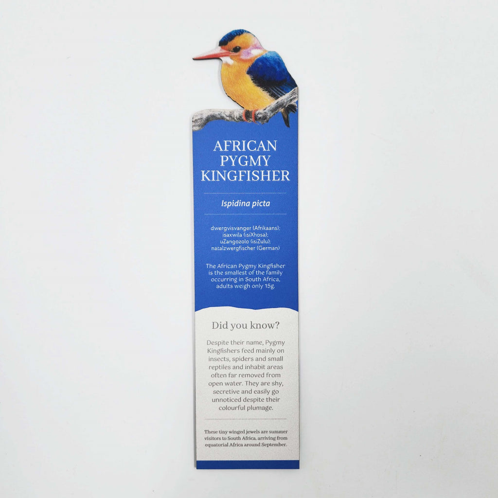 South African bird gift wooden bookmark