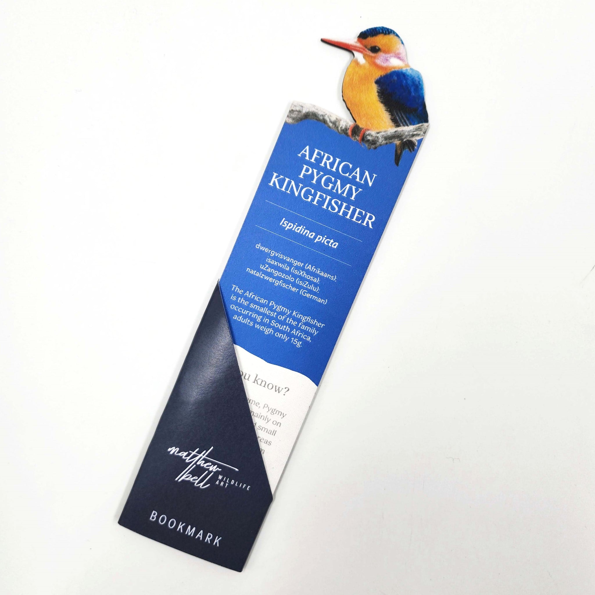 South African bird gift wooden bookmark