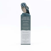 African Wood Owl Wooden Bookmark