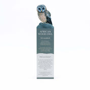 African Wood Owl Wooden Bookmark