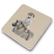 Baboon Leather Coaster