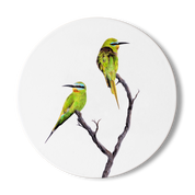 Blue Cheeked Bee Eater Wooden Coaster - BCBE