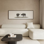 Buffalo Pair Panorama