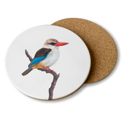 Brown Hooded Kingfisher Wooden Coaster - BHK