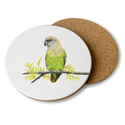 Brown Headed Parrot Wooden Coaster - BHP