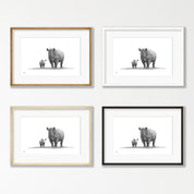 Black Rhino Mother and Calf - BR3